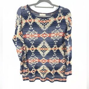 Ralph Lauren Denim & Supply Southwest Sweater Womens Medium Tunic Western Aztec